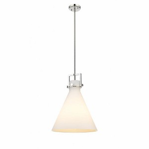Newton Cone - 1 Light Stem Hung Pendant In Industrial Style-20.38 Inches Tall and 16 Inches Wide - 1 of 1