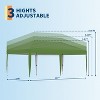 Pop Up Canopy Tent Heavy-Duty 210D Oxford Fabric Includes Roller Bag and 6 Sandbags, UV Protection for Beach and Party - 4 of 4
