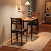 GOCAPTAIN Dining Table Set for 2, Dining Table and Chairs Set of 2, 3 Piece Dining Table Set with Spiral Table Legs for Small Spaces Kitchen Apartment - 2 of 4