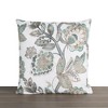 Ellis Curtain Wynette Unique Floral Design Zipper Closure Pillow Shell 18" x 18" Grey - 2 of 4