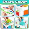 Playkidiz Shape Sorter Baby Toys, Sorting & Stacking Blocks Toy for Toddlers, 10 Sensory Shapes - 3 of 4