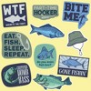 Fishing Sticker Extra Large Stickers for Adults Funny Adhesives with Memes - Crazy Dog - 2 of 4