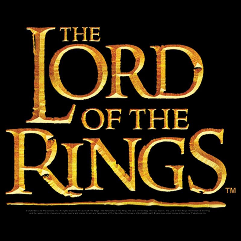 Men's The Lord of the Rings Fellowship of the Ring Movie Logo T-Shirt, 2 of 6