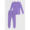 City Threads Girls USA-Made Soft & Cozy Thermal Long Johns 2-Piece Set - Warm Base Layer & Loungewear - 4 of 4