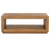 Sapphtopaz Wood Coffee Table with Open Bottom Shelf Modern Living Room Coffee Tables Simple Center Table for Living Room - 2 of 4