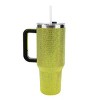 The Grinch Big Face 40 Oz Green Rhinestone-Coated Stainless Steel Tumbler With Handle - 4 of 4