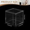 Unique Bargains Acrylic Cube Storage Collectible Display Boxes 2 Pcs Clear - 2 of 4