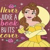Women's - Disney - Never Judge A Book By Its' Cover Lightweight French Terry Wide Neck Long Sleeve Shirt - 2 of 4