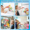 38-Piece Magnetic Car Bath Toy Set with DIY Slide Tracks, Mold-Free for Kids Ages 2-8 - 4 of 4