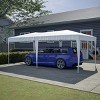 Sturdy 10'x20' Waterproof Pop Up Canopy Tent with 6 Sidewalls, Adjustable Heights, Carry Bag, Sandbags, Ropes & Stakes for Outdoor Events-Coolbibila - 3 of 4