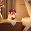 Ghost Reading Book Lamp with Christmas Hat, Cute Christmas Light Up Ghost Statue Night Light House Mantel Bedroom Shelf Decor Gifts - 4 of 4