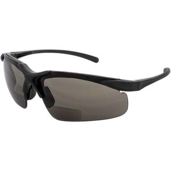 Global Vision Kickback Z 24 Safety Motorcycle Glasses with +1.5 Bifocal Clear to Smoke Sunlight Reactive Lenses