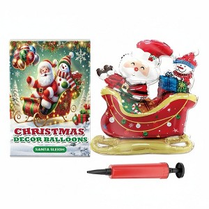AEELLEEA Christmas Balloons Balloon Standing Santa Claus Reindeer Christmas Tree Event Atmosphere Decoration - 1 of 4