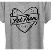Women's - Instant Message - Let Them Short Sleeve Graphic T-Shirt - 2 of 4