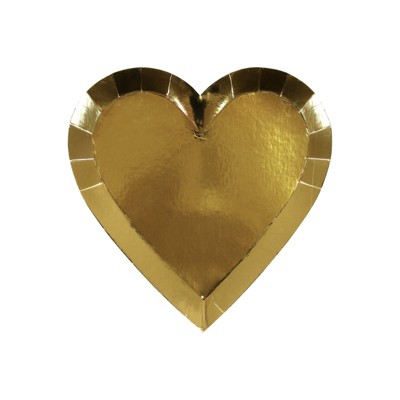 Meri Meri Gold Heart Small Plates