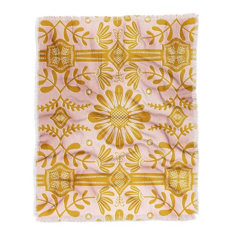 Pink and yellow discount blanket