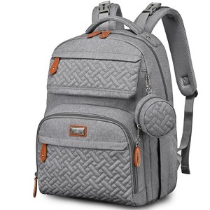 BabbleRoo Diaper Bag Backpack - Travel Backpack, Baby Diaper Bag with Changing Pad & Accessories - 1 of 4