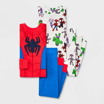 Toddler Boys' Marvel Spider-Man Snug Fit Pajama Set - Red 2T