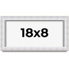 PosterPalooza | Panoramic Modern Shadow Box 1.5" Depth White Frame - UV Acrylic, Backing, Hanging Hardware - 2 of 4