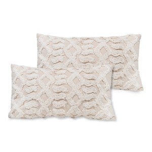 Sol Living Cotton Macrame Decorative Throw Pillows - 1 of 4