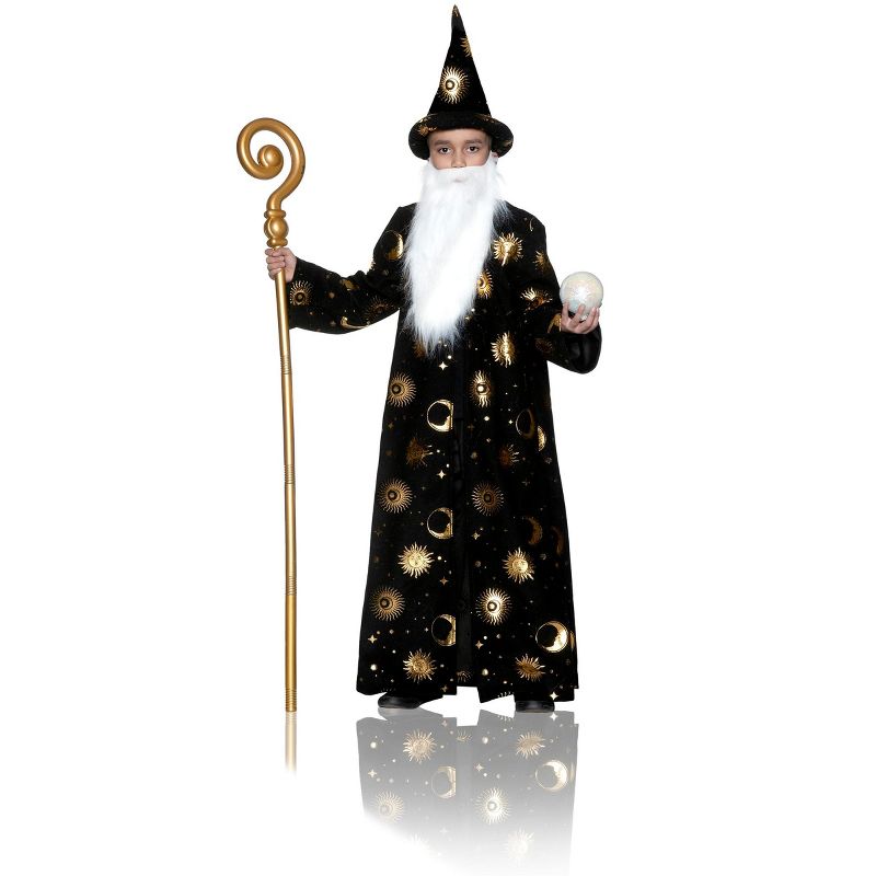 Wizard Robe- Black  Children's  Costume, 1 of 2