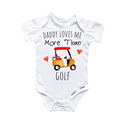 Golf Love Onesie® Baby Boy Girl Clothes Infant Bodysuit Funny Cute Newborn GS1