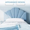 Whizmax Twin Platform Bed Frame, Velvet Upholstered Platform Bed Frame with Height Adjustable Headboard, Wood Slat Support, Easy to Assemble - 4 of 4