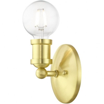Lansdale Satin Brass 5'' Contemporary Single-Light Vanity Sconce