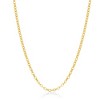 Links of Italy Sterling Silver Diamond-Cut Rolo Chain - Rose Gold Plated - Available Colors: Rose, Silver, Gold - 2 of 3