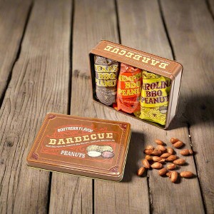 Southern BBQ Peanuts Gift Tin – 3 Gourmet Flavors - 1 of 4