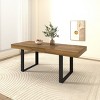 63"-78" Rectangular Extendable Dining Table for 8, Modern Kitchen Table or Meeting Table for Living Room,Dining Room,or Home Office-The Pop Home - 3 of 4