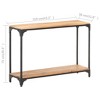 vidaXL Console Table 43.3"x11.8"x29.5" Solid Acacia Wood - 4 of 4