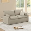 Spruce & Spring Modular Couch Oversized Sectional Sofa for Living Room, Taupe-2PC - 2 of 4
