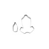 Unique Bargains Cookie Cutters 2-Piece Outfit & Bottle Cookie Cutter Set Dishwasher Safe Stainless Steel Silver Tone 1Set - 4 of 4