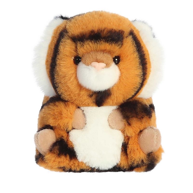 Aurora Mini Terrific Tiger Rolly Pet Round Stuffed Animal Orange 5.5", 1 of 5