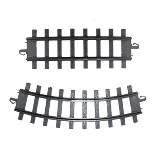 Northlight Club Pack of 12 Black Replacement Train Set Track Pieces 10"