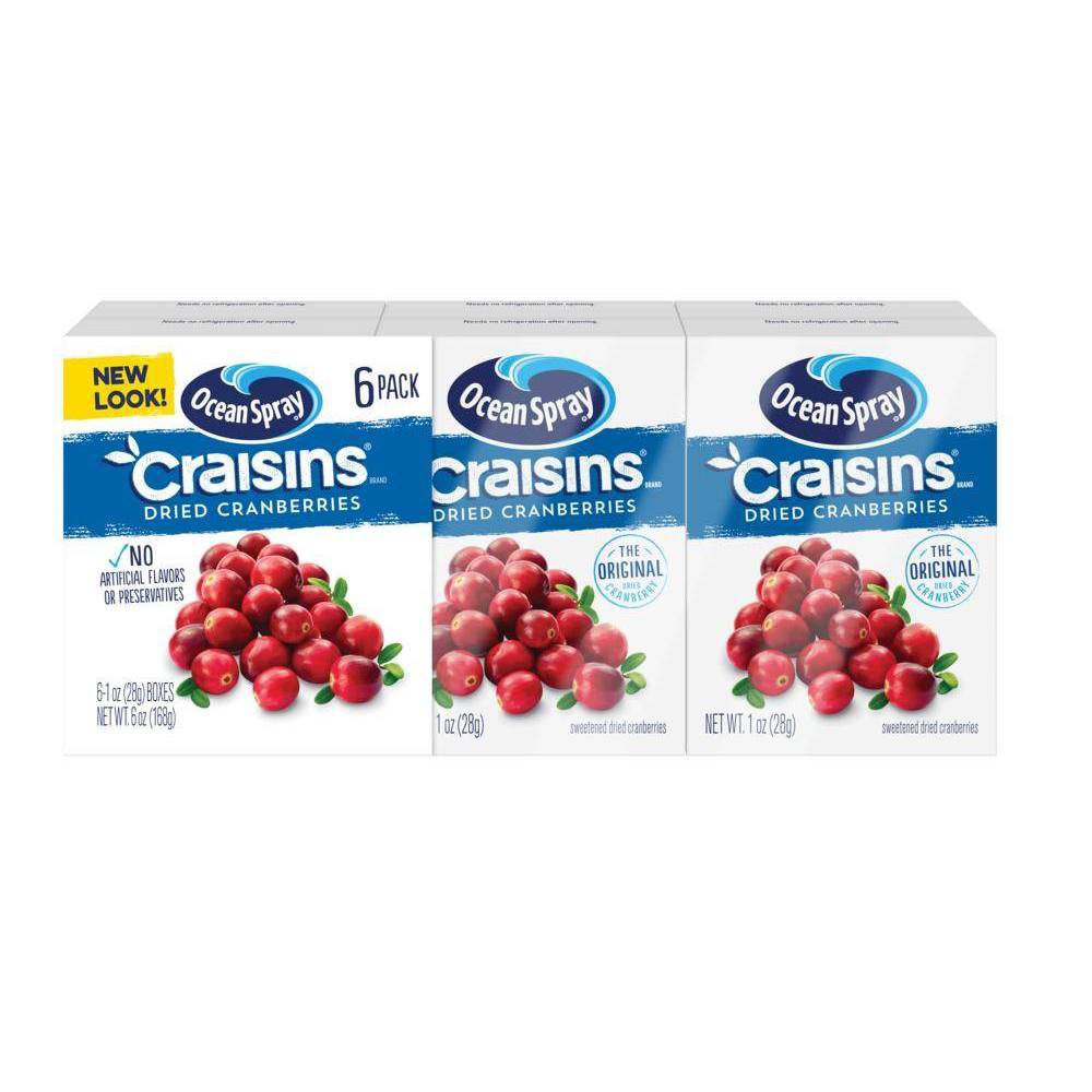 UPC 031200292568 product image for Ocean Spray Craisins Dried Cranberries - 6ct/6oz | upcitemdb.com