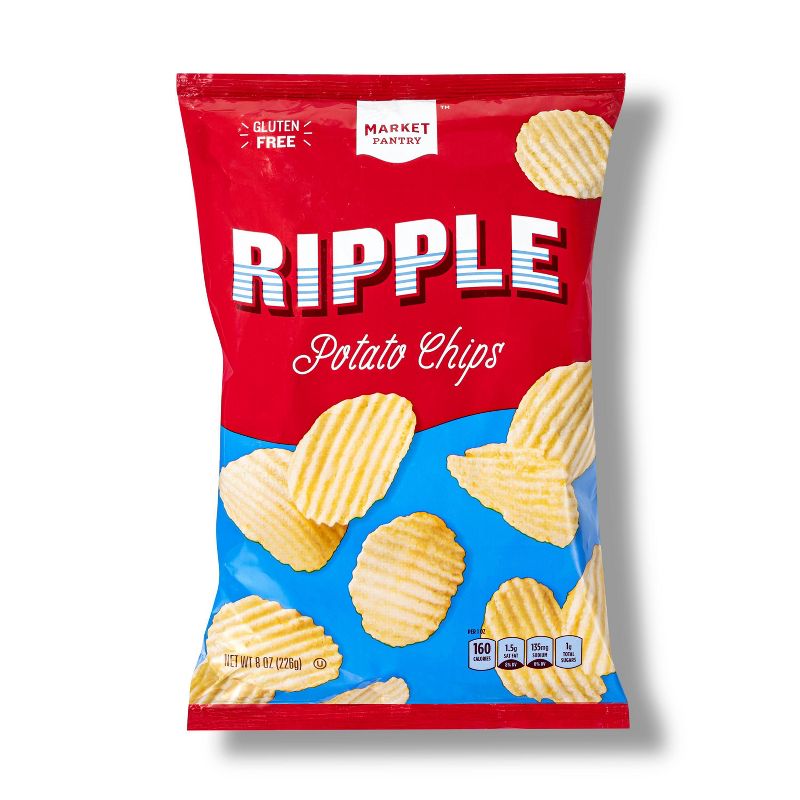 Ripple Potato Chips - 8oz - Market Pantry&#8482;, 1 of 6