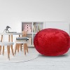 Vynxaria 4ft Minky Velvet Bean Bag Chair ¨C Plush Lounge Chair for Kids & Adults - 3 of 4