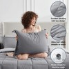 BAGOKIE 5/7 PCS Bed in a Bag Reversible Bedding Set with Comforter, Sheets, Pillow Sham, Pillowcase - 2 of 4