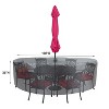 Summerset Shield Round/Square Table Chair Cover Ultimate Protection for Your Outdoor Furniture Velcro Mercury - 2 of 4