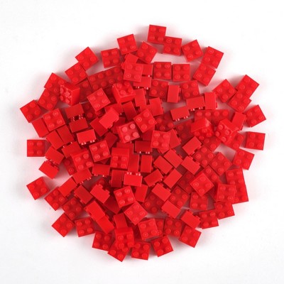 Strictly Briks Classic Bricks Starter Kit, Red, 144 Pieces, 2x2 Inches, Building Creative Play Set for Ages 3 and Up