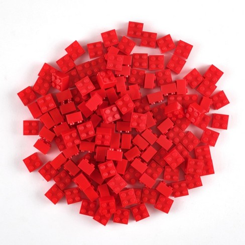 Strictly Briks Classic Bricks Starter Kit, Red, 144 Pieces, 2x2 Inches ...