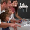 Toothbrush Holders for Bathrooms Toothpaste Dispenser, 4 Cups Automatic Toothpaste Squeezer Kit Wall Mounted for Kids Family Bathroom Use - 4 of 4