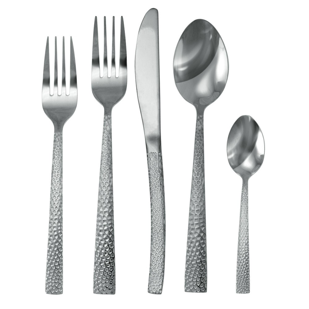 Photos - Other Appliances 20pc Stainless Steel Baily Silverware Set Silver - MegaChef