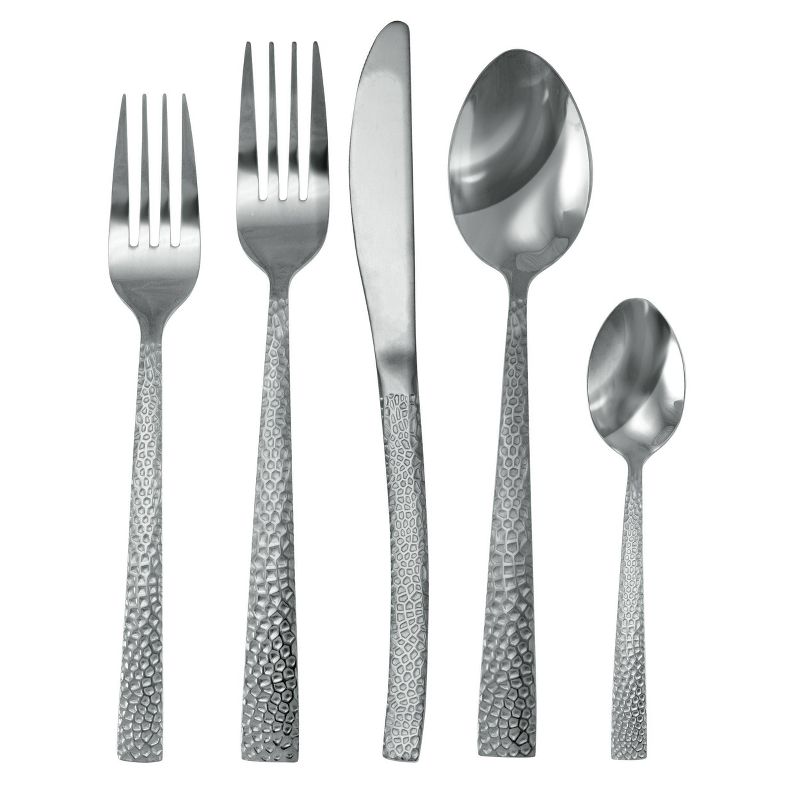 20pc Stainless Steel Baily Silverware Set Silver - MegaChef, 1 of 7