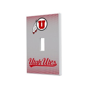 NCAA Big 12 Universities Linen Hidden-Screw Light Switch Plate for Single Toggle - 1 of 4