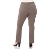 Rekucci Curvy Woman  Straight Leg Pants with Stretch Waist and Pockets - 3 of 3