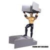Deluxe Gray Breakable Ring Stairs for WWE & AEW Wrestling Action Figure Rings - 3 of 4