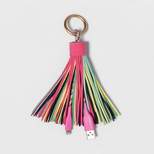 12" Lightning to USB-A Tassel Keychain Cable - heyday™
